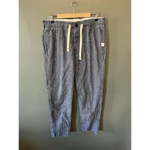 Abercrombie & Fitch Mens Blue Chino Sleep Pants Size Large w/ Drawstring